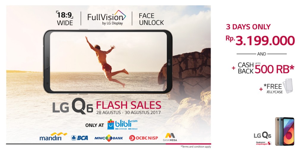 LG Q6 Flash Sales di blibli.com