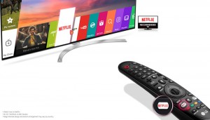 TV UHD LG dengan Netflix hot key Remote