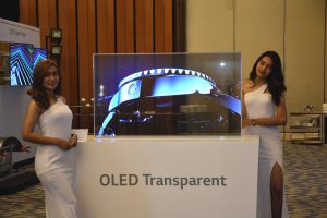 LG Transparent OLED Signage